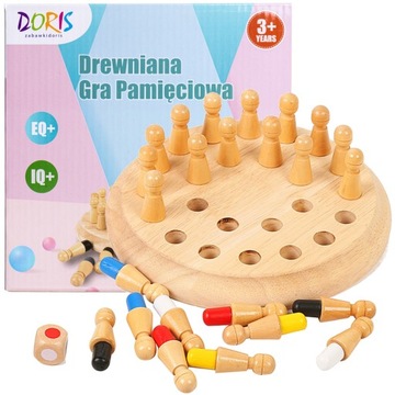 ИГРА МОНТЕССОРИ ПАМЯТЬ ИГРА ДЕРЕВЯННЫЕ ШАХМАТЫ ПАМЯТЬ