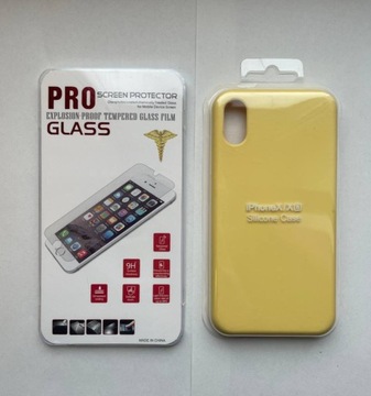 Чехол для iPhone XS Gemstone Yellow + защита экрана