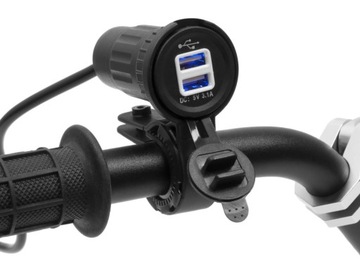 МОТОЦИКЛОВЫЕ РОЗЕТКИ – 2 x USB – 3,1 А – КАБЕЛЬ 1,5 М