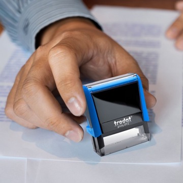 TRODAT 4912 ШТАМП ДЛЯ ДИЗАЙНА КОРПОРАТИВНОГО ЛИЧНОГО ОФИСА 6 СТРОК + ЛАСТИК
