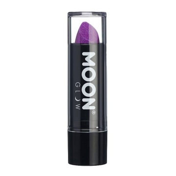 Brokatowa Pomadka do Ust Świeci w UV MOONGLOW Purp