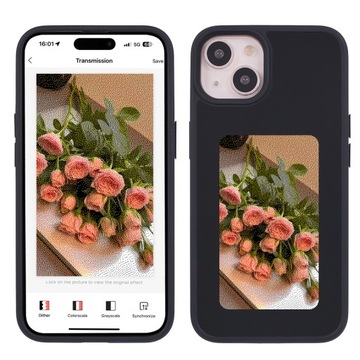 Чехол для iPhone 13/14, 4-цветный чехол с электронными чернилами, чехол для телефона своими руками со смарт-дисплеем