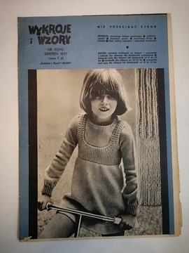Moda i życie 08/1971r - Wykroje i wzory nr 8/290