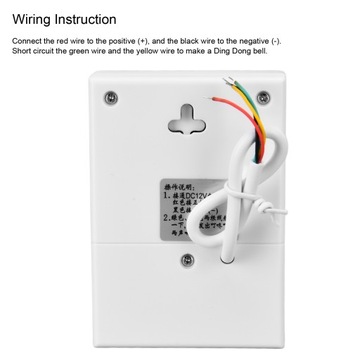 Проводной электронный дверной звонок Dingdong 12 В