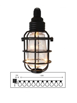 Гирлянда SOLAR 50 LED 10 ЛАМПОЧЕК LOFT сад на балконе