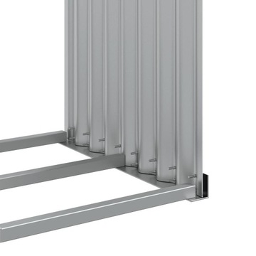 STOJAK NA DREWNO ANTRACYT 120X45X140CM STAL GALWANIZOWANA