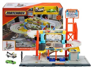 MATCHBOX ZESTAW Myjnia Turbo Cyklon zestaw z 2 autkami
