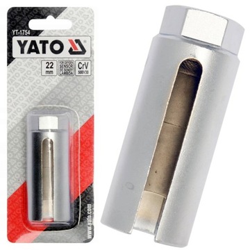 YATO — ГНЕЗДО ДЛЯ КЛЮЧА-ЗОНДА ЛЯМБДА-ЗОНДА — ШЕСТИГРАННИК 22 ММ YT-1754