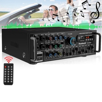 УСИЛИТЕЛЬ СТЕРЕО УСИЛИТЕЛЬ РАДИО MP3 BLUETOOTH 1200 Вт