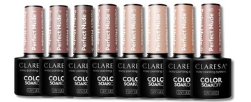 КОЛЛЕКЦИЯ CLARESA BEIGE HYBRID PERFECT Nude BROWN 8 шт. ДЛЯ НОГТЕЙ