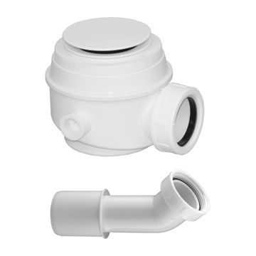 Syfon wanna brodzik biały klik klak 50mm