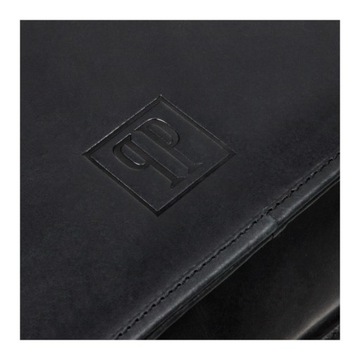 Pánska kožená taška cez rameno Paolo Peruzzi Vintage čierna