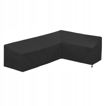 Pokrowiec ogrodowy na zestaw 286x222x82cm czarny