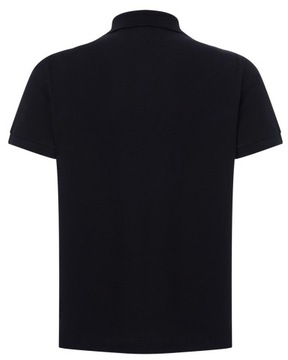 Koszulka Polo męskie z krótkim rękawem JHK 210 bawełniana 100% Czarna S