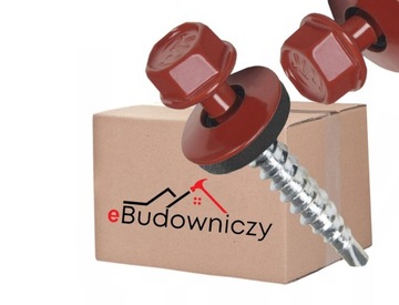 WKRĘTY FARMERSKIE SAMOWIERCĄCE FARMERY 4,8x35 WIŚNIOWY RAL 3009 250 szt.