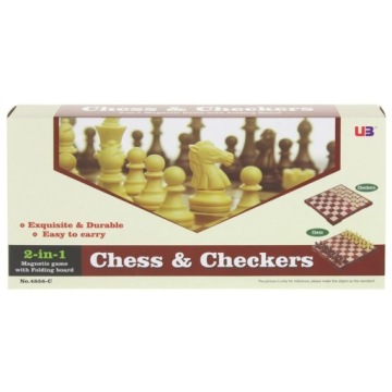 Классические шахматы, магнитные шашки 2в1