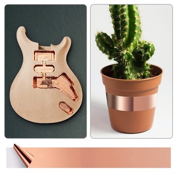 ЛЕНТА САМОКЛЕЯЩАЯСЯ МЕДНАЯ БАРЬЕРНАЯ ЛЕНТА ДЛЯ ГИТАРЫ И ЭМИ ЭКРАНИРОВАНИЯ 25М