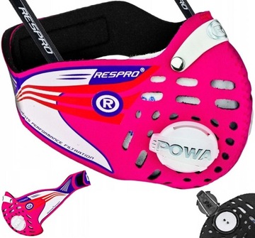 Maska antysmogowa RESPRO CINQRO rozmiar L pink