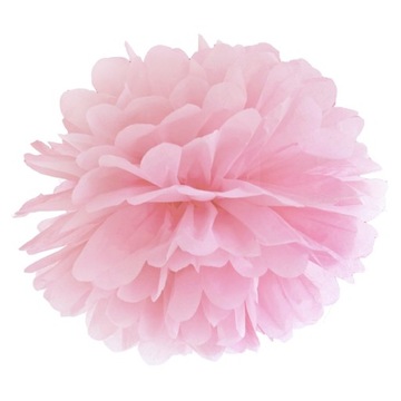 Pompon dekoracyjny Jasnoróżowy 25cm