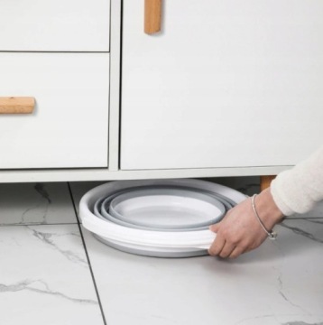 СИЛИКОНОВОЕ ВЕДРО СКЛАДНОЕ УНИВЕРСАЛЬНОЕ ПОРТАТИВНОЕ ПОШАГОВОЕ ВЕДРО ОБЪЕМОМ 10 Л