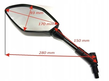 LUSTERKO PRAWE LEWE KOMPLET YAMAHA MT 07 MT 03 MT 09 MT 10 MT 01 MT 125