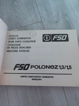 КАТАЛОГ ЗАПЧАСТЕЙ FSO POLONEZ 1.3 1.5