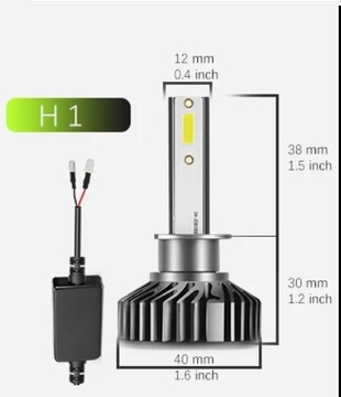ŻARÓWKI LED F2 PRO H1 Plug&Play CSP IP68 CANBUS Ultra Mocne 12000LM