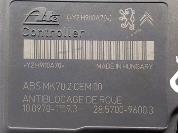 НАСОС АБС PEUGEOT 207 9665343980 10.0970-1159.3