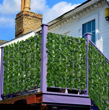 Искусственная изгородь Плющ для балкона листья зеленая стена 0,5х3м