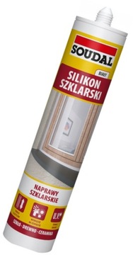 Soudal Silikon Szklarski Biały 280ml