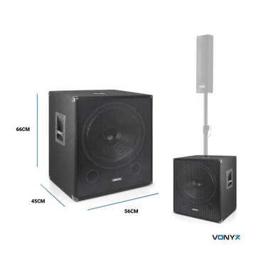 АКТИВНЫЙ САБВУФЕР ВЫСОКОЙ МОЩНОСТИ 18 ДЮЙМОВ 1000 Вт