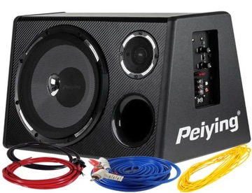 SKRZYNIA TUBA BASOWA SUBWOOFER 500W PEIYING KABLE