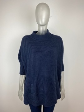 Granatowy sweter oversize H&M XS/34