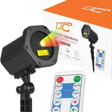 САДОВЫЙ ЛАЗЕРНЫЙ ПРОЕКТОР IP65 + ПУЛЬТ ДИСТАНЦИОННОГО УПРАВЛЕНИЯ