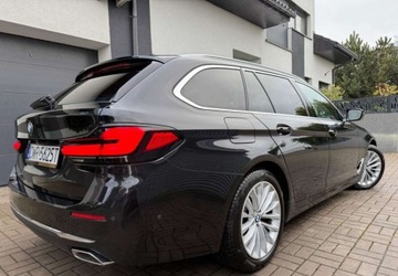 BMW Seria 5 G30-G31 Touring Facelifting 2.0 520d 190KM 2021 BMW Seria 5 520d Luxury Line KAMERA AMBIENTE serwisowany Bezwypadkowy, zdjęcie 2