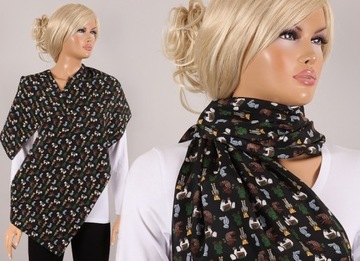 A-5553 SZALIK SZAL ORYGINALNY PRINT KOLOROWE MISIE