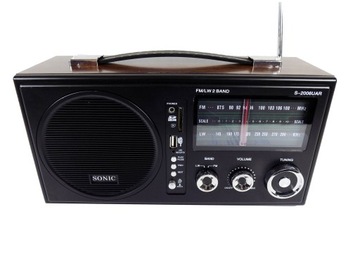 СТИЛЬНОЕ РЕТРО ПОРТАТИВНОЕ РАДИО MP3 С USB-БАТАРЕЕЙ