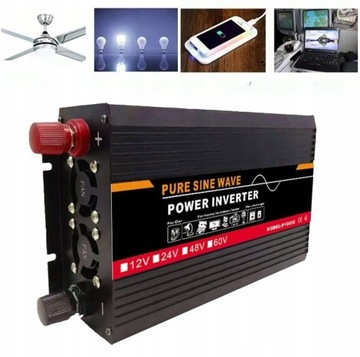 АВТОПРЕОБРАЗОВАТЕЛЬ PURE SINUS 1500Вт 12В-220В