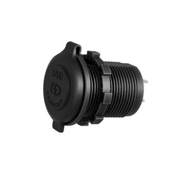 Автомобильное зарядное устройство USB PD QC3.0 с креплением 12 В 24 В IP65, синий светодиод