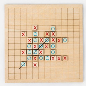 Деревянная игра крестики-нолики для детей, развивающие игрушки, настольная игра «Пять в ряд»