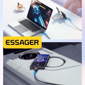 БЫСТРЫЙ ПРОЧНЫЙ КАБЕЛЬ USB-C PD 100 Вт 5А ДЛЯ HUAWEI XIAOMI SAMSUNG 1M