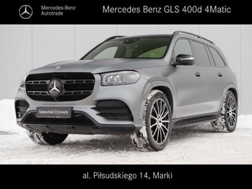 Mercedes GLS X167 SUV 2.9 400d 330KM 2021 Mercedes-Benz GLS 400d 4 Matic Szary Mat Salon PL Autotrade 2.9 330KM