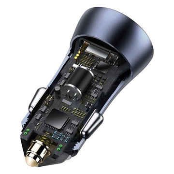 АВТОМОБИЛЬНОЕ ЗАРЯДНОЕ УСТРОЙСТВО BASEUS USB-A БЛОК ПИТАНИЯ USB-C 40 Вт С КАБЕЛЕМ МОЛНИИ ДЛИНОЙ 1 М