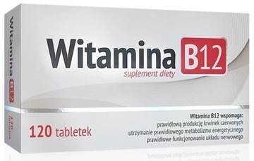 Witamina B12 Metylokobalamina DUŻE OPAKOWANIE NA 4 MIESIĄCE 120 tabletek