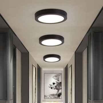 Накладная светодиодная потолочная панель 18 Вт CCD черная SuperLED