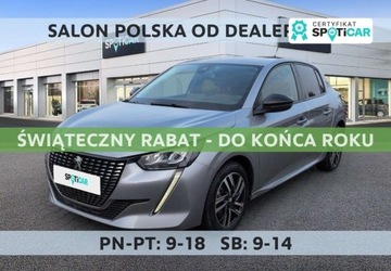 Peugeot 208 II Hatchback 1.2 PureTech 102KM 2023 Peugeot 208 1.2 PureTech Allure Pack SS EAT8 SalonPL FVat Bogata Wersja Od