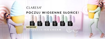 CLARESA'S HIT Pastel МОРОЖЕНОЕ ГИБРИДНЫЙ ЛАК ДЛЯ НОГТЕЙ 5