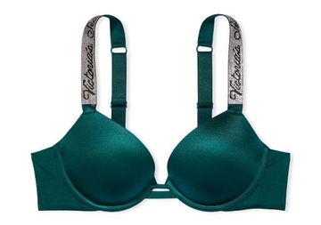 Biustonosz Victoria's Secret push-up z cyrkoniami i logo 75B (34B)