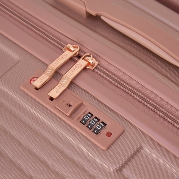 BETLEWSKI Cestovný kufor na batožinu kompaktný zips pevný