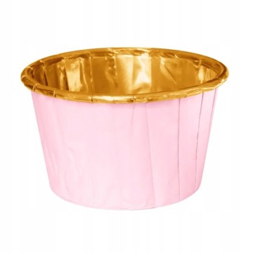 Papilotki foremki do muffinek babeczek różowe 20sz